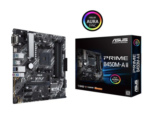 ASUS PRIME B450M-A II AM4 MICRO-ATX AMD MOTHERBOARD