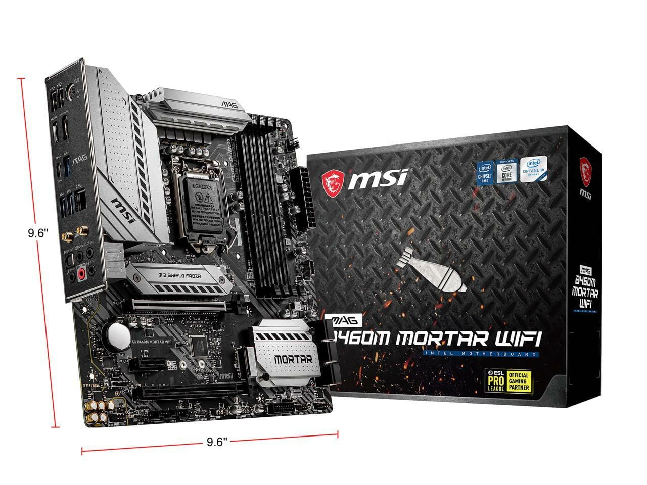 MSI MAG B460M Mortar Wi-Fi Intel 10th Gen Micro-ATX Motherboard