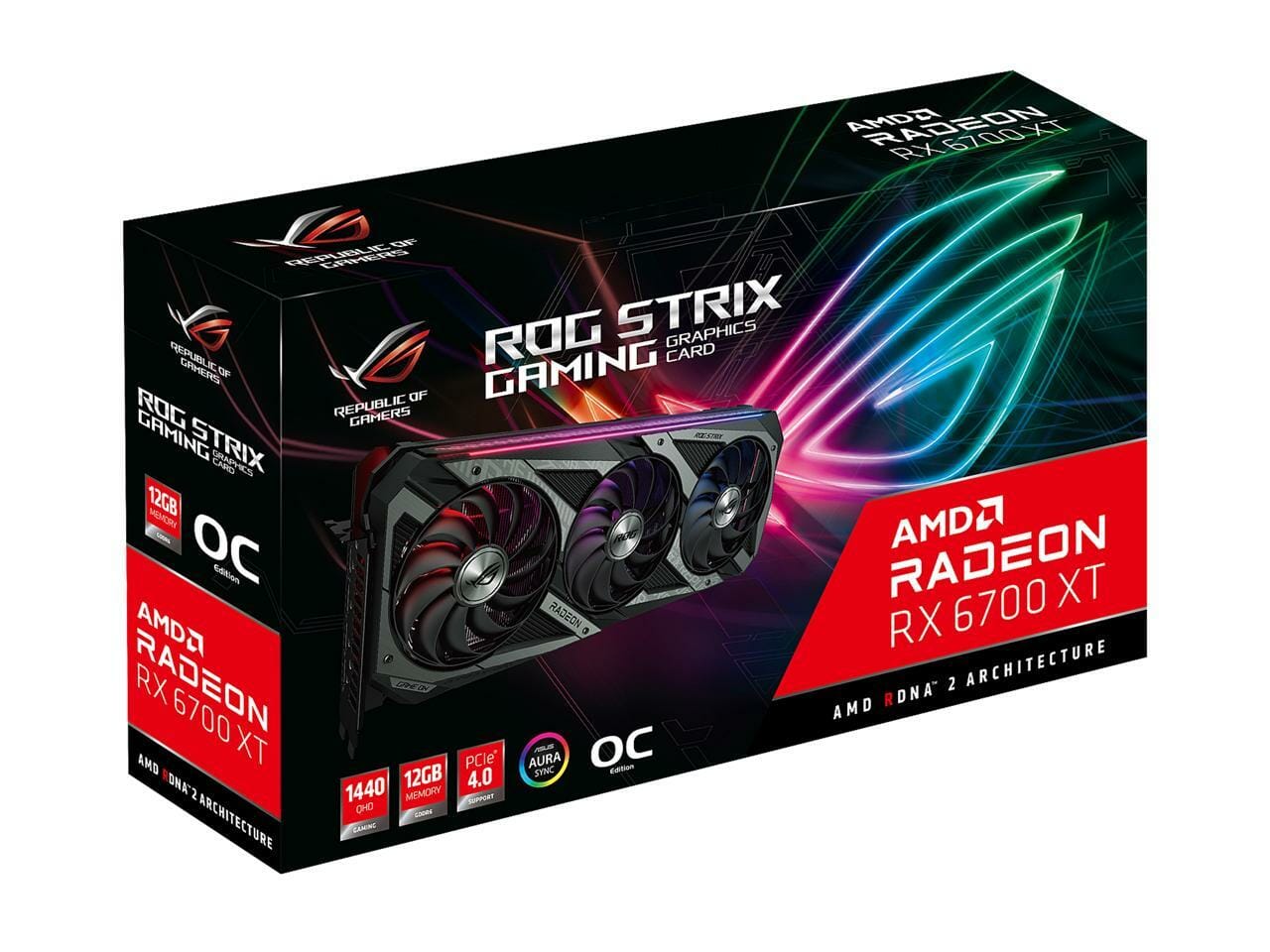 ASUS ROG Strix Radeon RX 6700 XT OC Edition 12GB GDDR6 Gaming Graphics Card